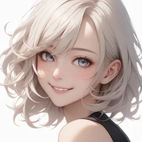 喜び/特殊な笑顔のAIイラスト（Stable Diffusion生成）