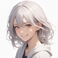喜び/特殊な笑顔のAIイラスト（Stable Diffusion生成）