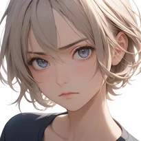 怒り/軽度の怒りのAIイラスト（Stable Diffusion生成）