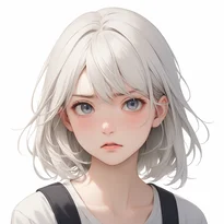 怒り/軽度の怒りのAIイラスト（Stable Diffusion生成）