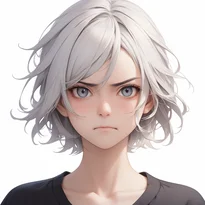 怒り/軽度の怒りのAIイラスト（Stable Diffusion生成）