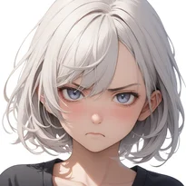 怒り/中程度の怒りのAIイラスト（Stable Diffusion生成）