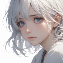 悲しみ/軽度の悲しみのAIイラスト（Stable Diffusion生成）