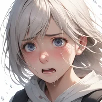悲しみ/強い悲しみのAIイラスト（Stable Diffusion生成）