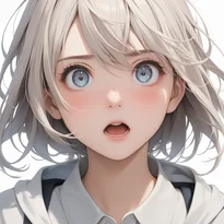 驚き/軽度の驚きのAIイラスト（Stable Diffusion生成）