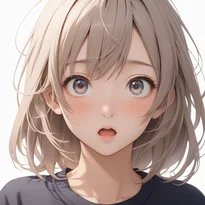 驚き/軽度の驚きのAIイラスト（Stable Diffusion生成）