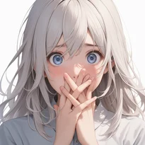 驚き/特殊な驚きのAIイラスト（Stable Diffusion生成）