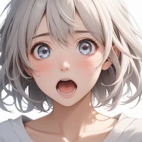 驚き/特殊な驚きのAIイラスト（Stable Diffusion生成）