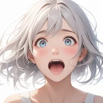 驚き/特殊な驚きのAIイラスト（Stable Diffusion生成）