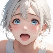 驚き/特殊な驚きのAIイラスト（Stable Diffusion生成）