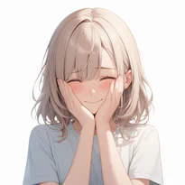 照れ/照れのAIイラスト（Stable Diffusion生成）