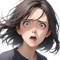 恐怖/強い恐れのAIイラスト（Stable Diffusion生成）