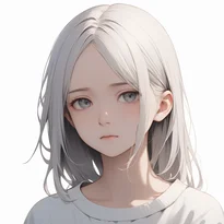 無表情/ニュートラルな無表情のAIイラスト（Stable Diffusion生成）