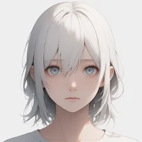 無表情/ニュートラルな無表情のAIイラスト（Stable Diffusion生成）