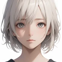 無表情/ニュートラルな無表情のAIイラスト（Stable Diffusion生成）