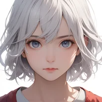 無表情/ニュートラルな無表情のAIイラスト（Stable Diffusion生成）