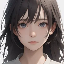 無表情/ニュートラルな無表情のAIイラスト（Stable Diffusion生成）