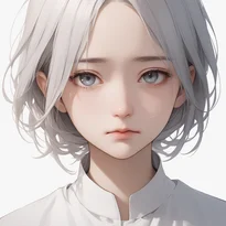 無表情/無関心／無感動のAIイラスト（Stable Diffusion生成）