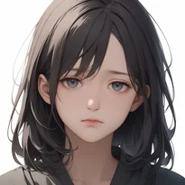 無表情/無関心／無感動のAIイラスト（Stable Diffusion生成）