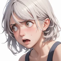 動揺/強い動揺のAIイラスト（Stable Diffusion生成）