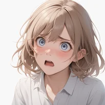 動揺/強い動揺のAIイラスト（Stable Diffusion生成）