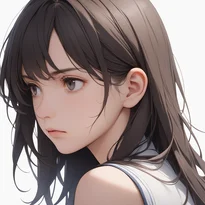 内面を表す表情/考え込んでいる表情のAIイラスト（Stable Diffusion生成）
