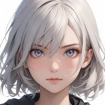 内面を表す表情/自信に満ちた表情のAIイラスト（Stable Diffusion生成）
