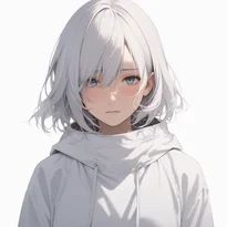 内面を表す表情/自信のない表情のAIイラスト（Stable Diffusion生成）