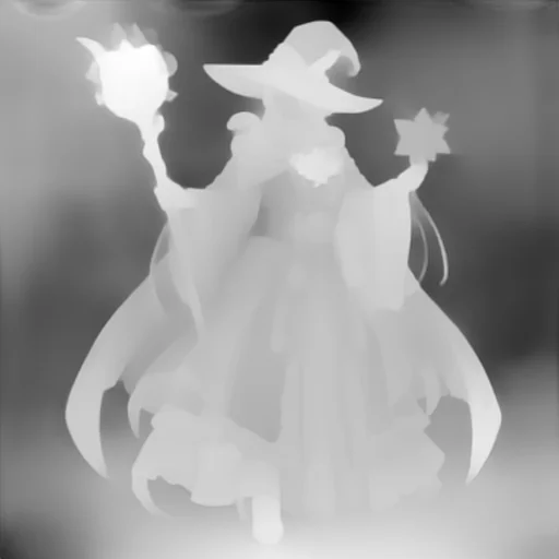 ControlNetのleresdepthによる解析画像