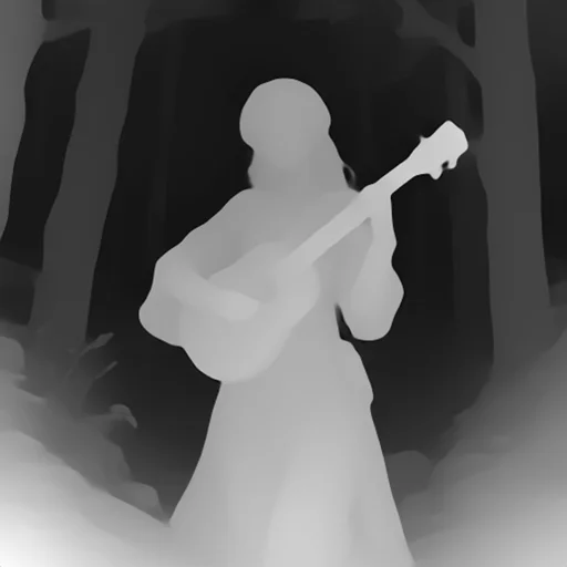 ControlNetのdepthanythingによる解析画像