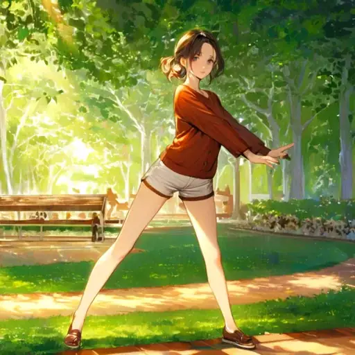 ControlNetを適用して生成した画像（輪郭 standardlineart）