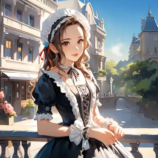 ControlNetを適用して生成した画像（Canny閾値：高）