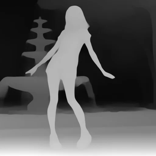 ControlNetのdepthanythingによる解析画像