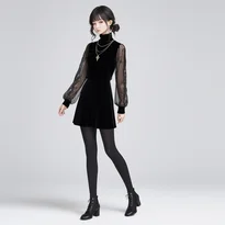 ニュートラルな姿勢で立つキャラクターの立ちポーズ作例