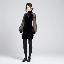 ニュートラルな姿勢で立つキャラクターの立ちポーズ作例