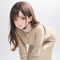 重心移動や体の傾きを取り入れた自然な立ちポーズの作例