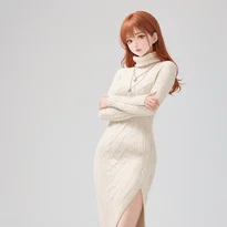 重心移動や体の傾きを取り入れた自然な立ちポーズの作例