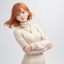 重心移動や体の傾きを取り入れた自然な立ちポーズの作例