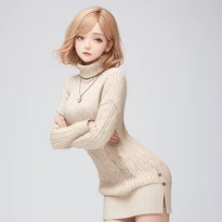 重心移動や体の傾きを取り入れた自然な立ちポーズの作例