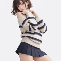 手や腕の動きでキャラクター性を表現した立ちポーズの作例