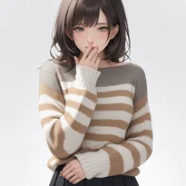 手や腕の動きでキャラクター性を表現した立ちポーズの作例