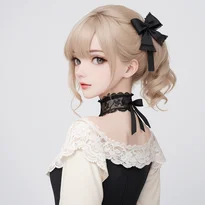 体や視線の向きを変えて見せる立ちポーズの作例