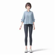 「全身の頭身比率」カテゴリの作例画像（08）