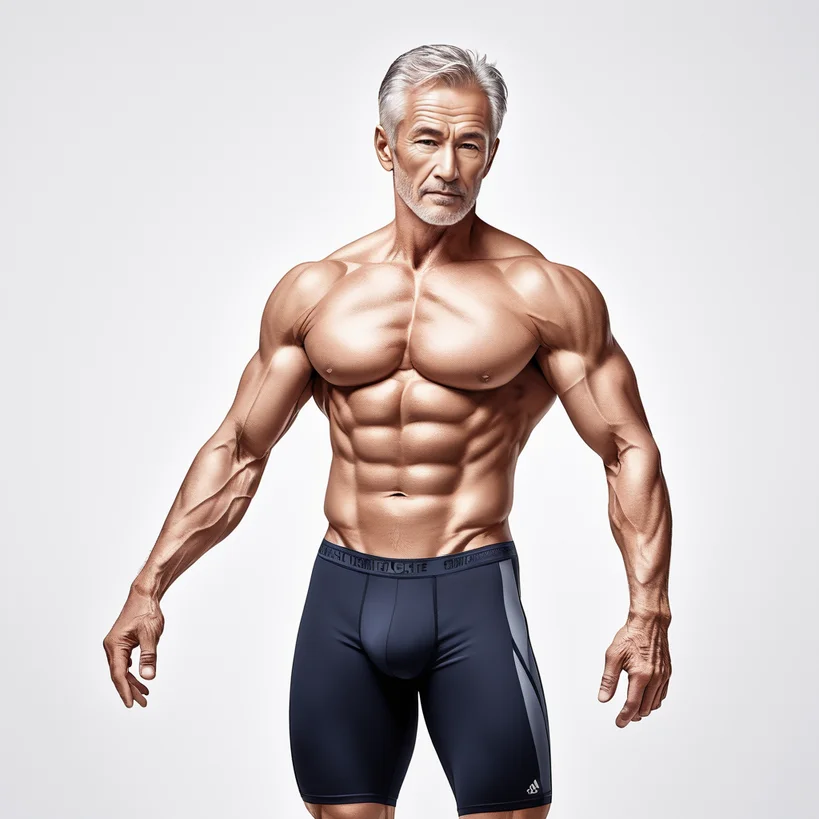 「筋肉質シニア男性」カテゴリの作例画像_02